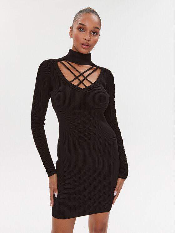 Трикотажное платье приталенного кроя Guess, черный
Трикотажное платье приталенного кроя Guess, черный