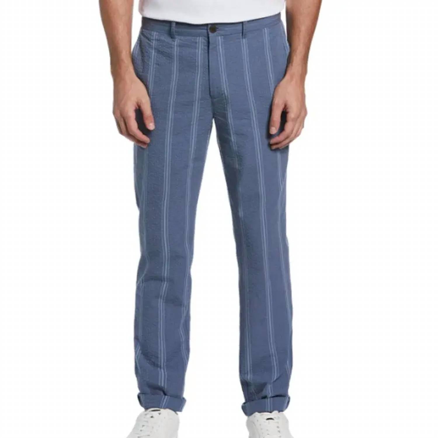 Брюки в полоску из жаккардовой ткани сирсакером в Беринговом море Original Penguin, цвет bering sea
Брюки в полоску из жаккардовой ткани сирсакером в Беринговом море Original Penguin, цвет bering sea