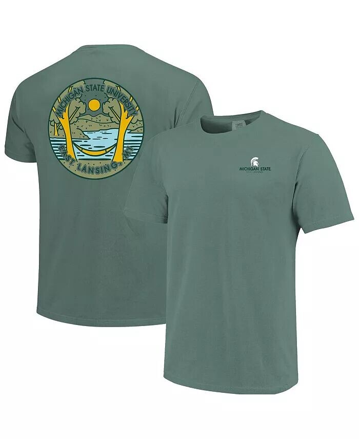 Зеленая мужская и женская футболка Michigan State Spartans Scenic Comfort Colours Image One, зеленый
Зеленая мужская и женская футболка Michigan State Spartans Scenic Comfort Colours Image One, зеленый