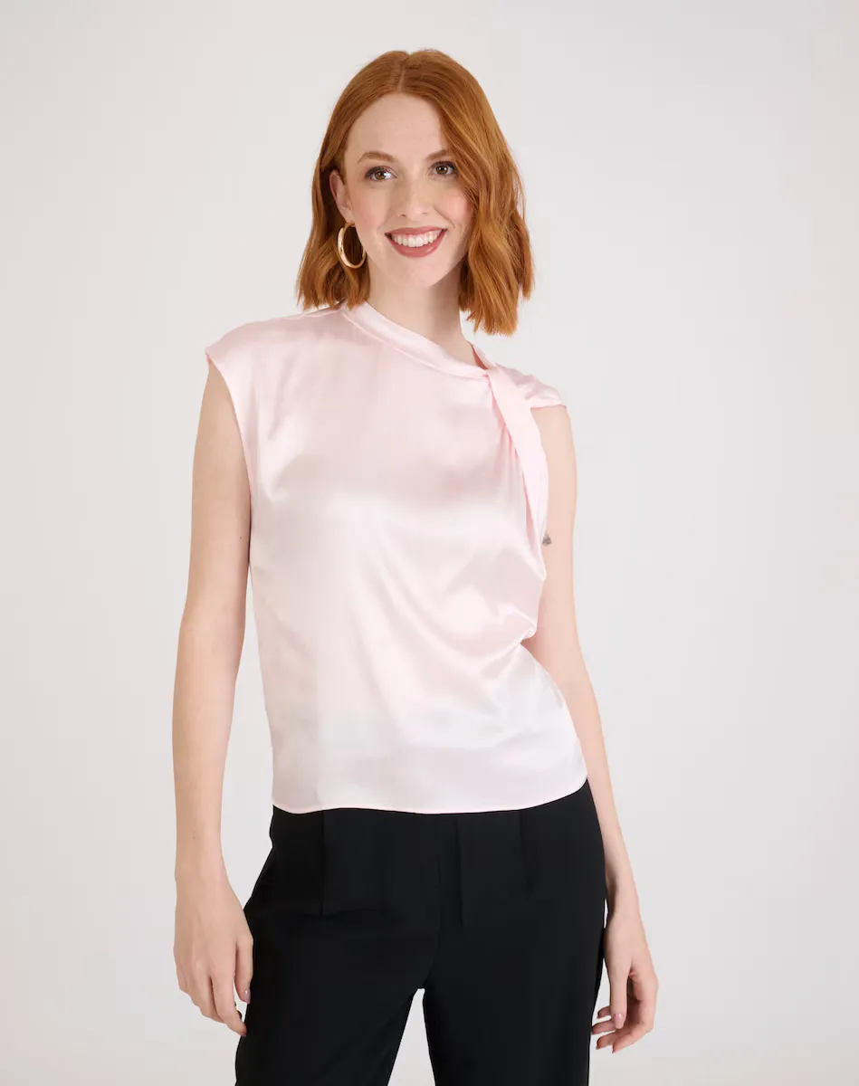Женская блуза без рукавов с прямым кроем Naf Naf, розовый
Женская блуза без рукавов с прямым кроем Naf Naf, розовый