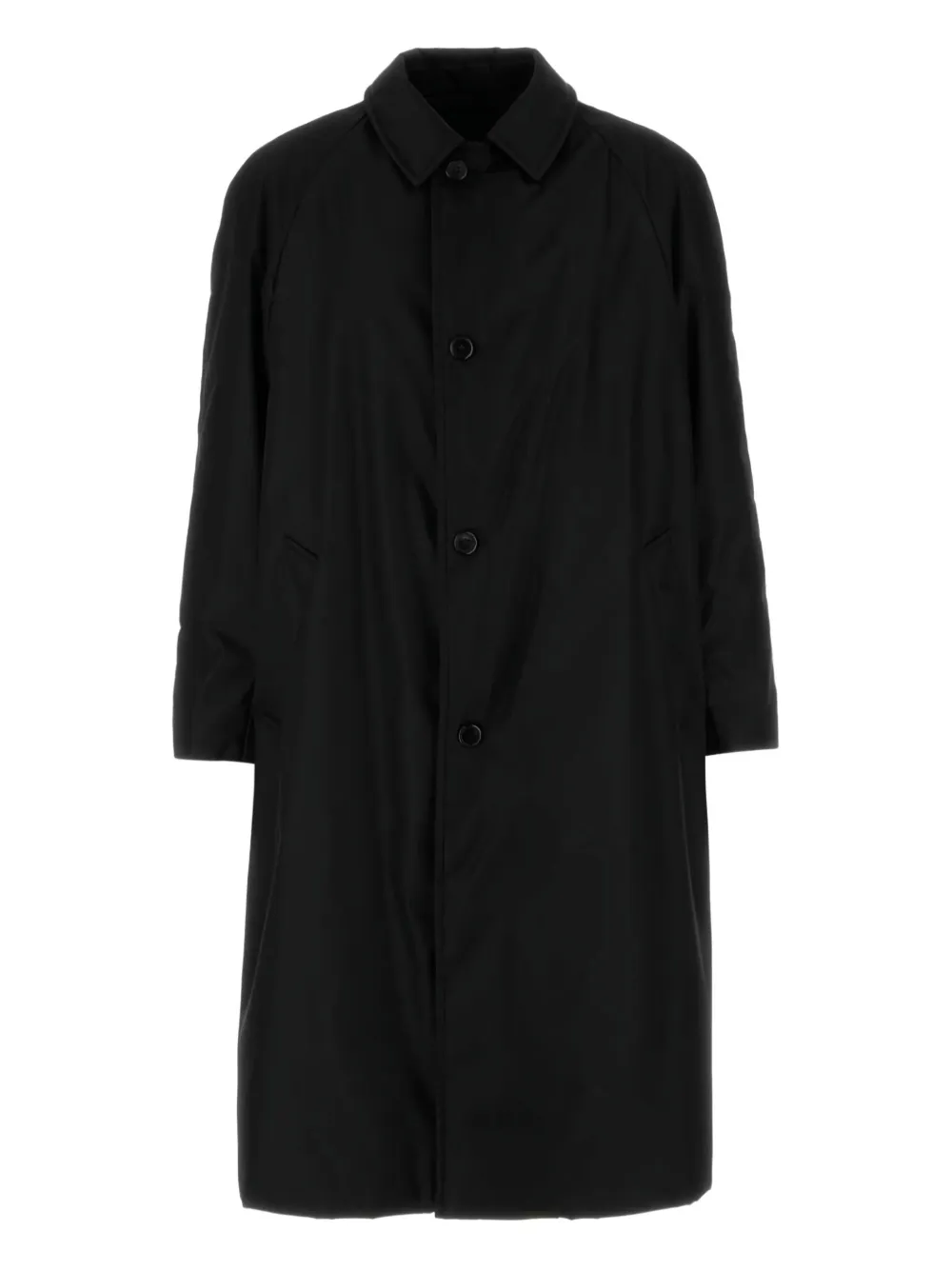 Тренч на пуговицах Prada, черный
Тренч на пуговицах Prada, черный