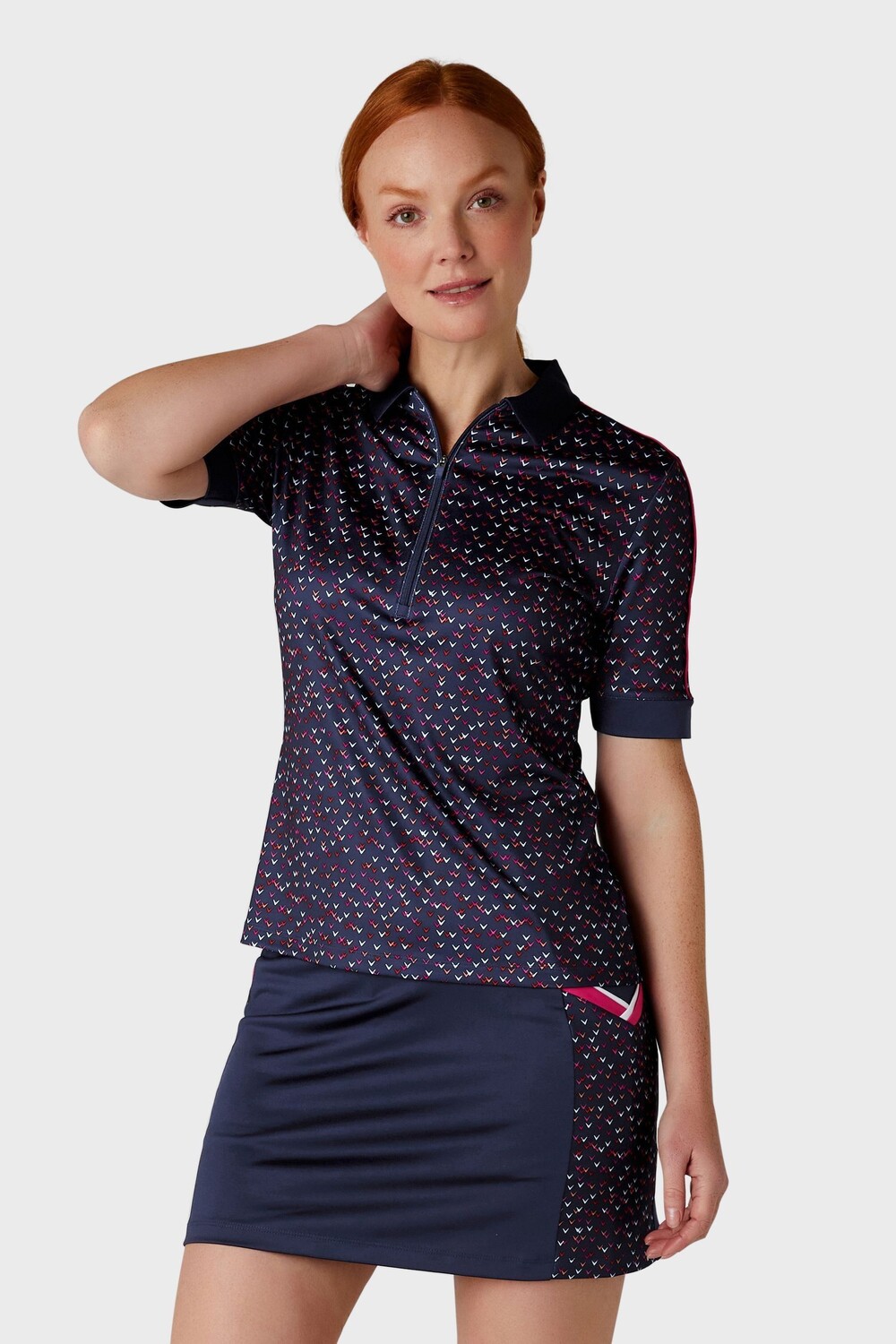 Рубашка поло с короткими рукавами и принтом в стиле шевроле Callaway Apparel, синий
Рубашка поло с короткими рукавами и принтом в стиле шевроле Callaway Apparel, синий