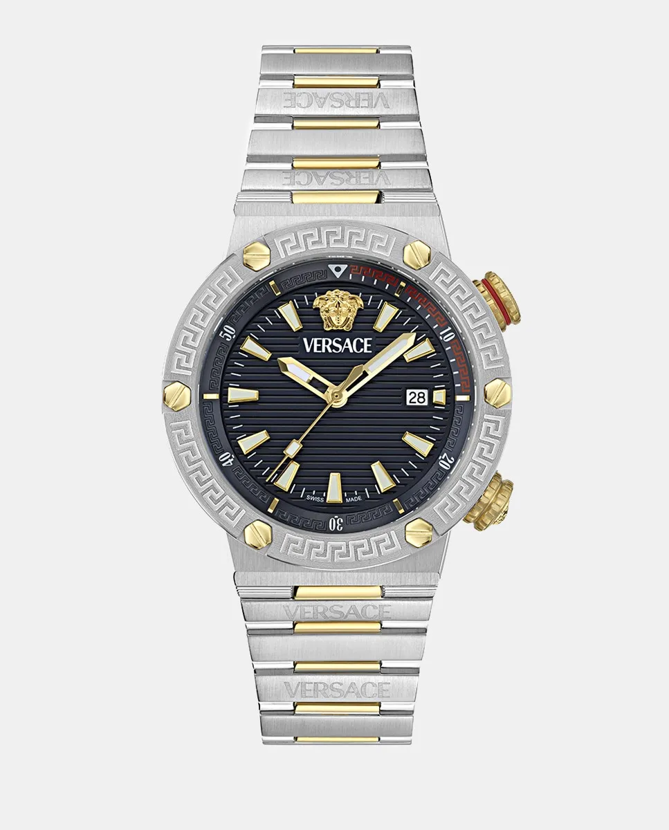 Greca Logo Diver VE8G00424 двухцветные мужские часы из стали Versace, мультиколор
Greca Logo Diver VE8G00424 двухцветные мужские часы из стали Versace, мультиколор