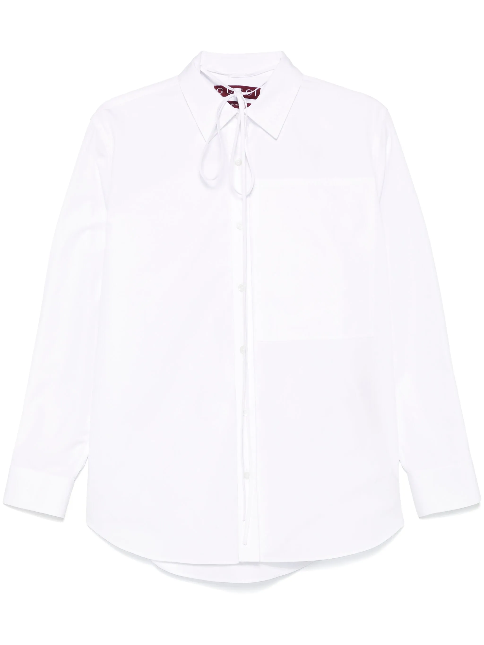 Поплиновая рубашка с тиснением Gucci, белый
Поплиновая рубашка с тиснением Gucci, белый