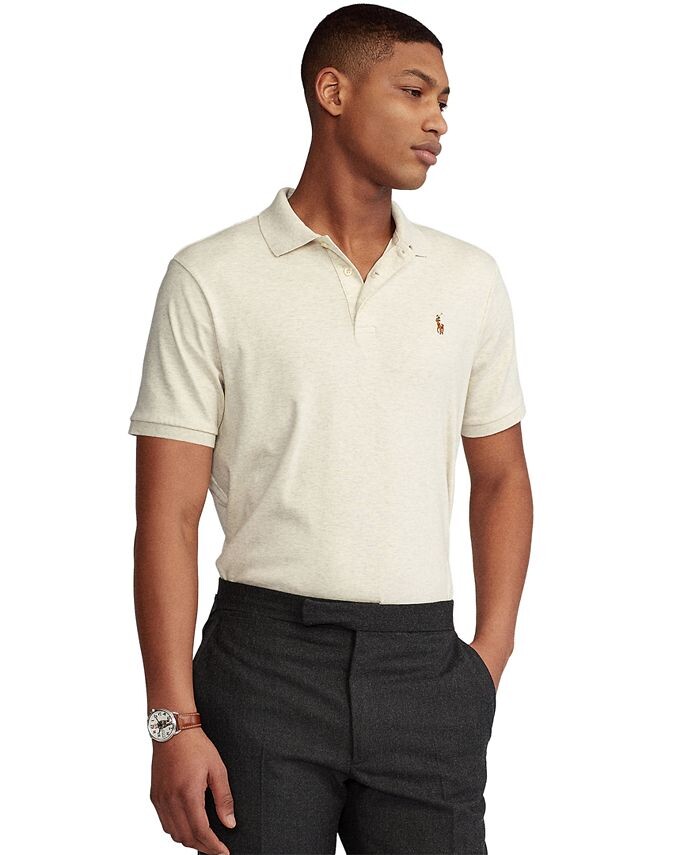 Мужская рубашка-поло классического кроя из мягкого хлопка Polo Ralph Lauren, цвет American Heather Cream
Мужская рубашка-поло классического кроя из мягкого хлопка Polo Ralph Lauren, цвет American Heather Cream