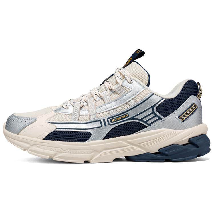 361° Поддерживающие нескользящие и дышащие низкие повседневные туфли для мужчин бежево-синего цвета
361° Поддерживающие нескользящие и дышащие низкие повседневные туфли для мужчин бежево-синего цвета