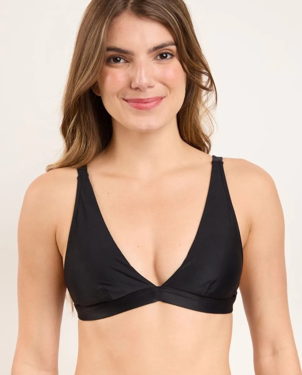 Мягкий однотонный треугольный верх бикини Río de Sol, черный
Мягкий однотонный треугольный верх бикини Río de Sol, черный