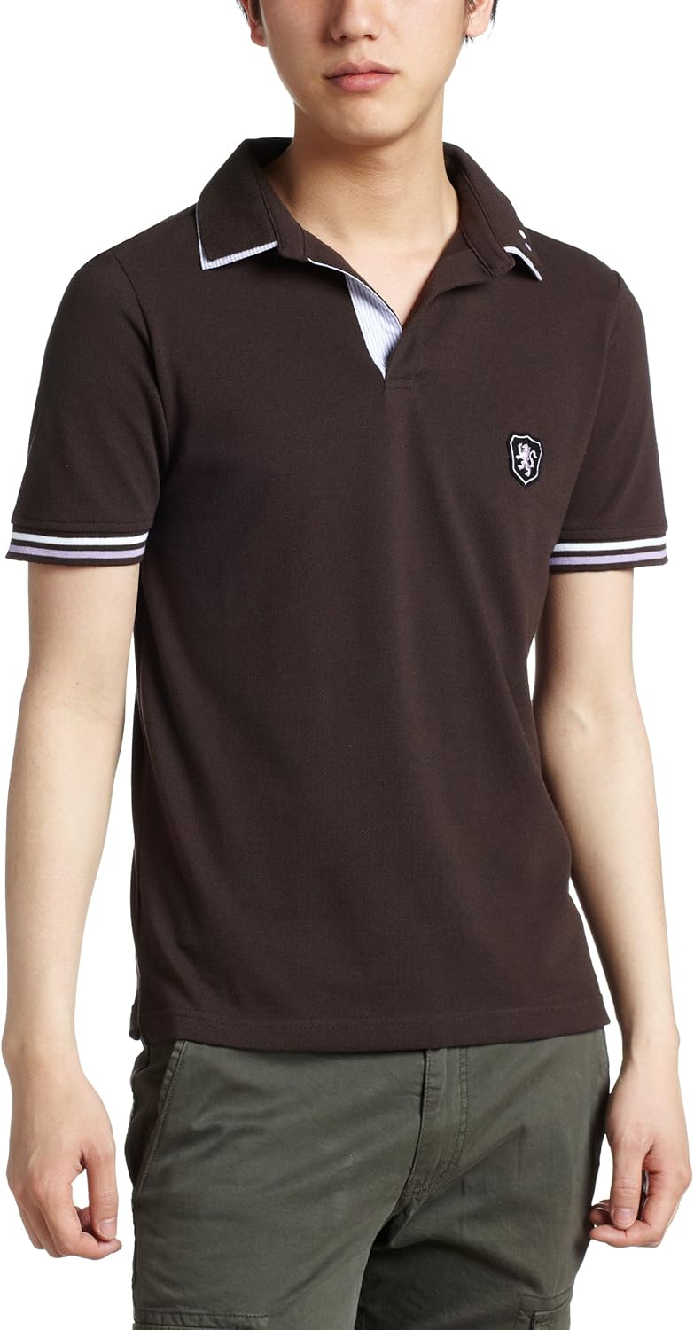 Рубашка-поло с полосатым воротником из пике 1550001 Pincponc, коричневый
Рубашка-поло с полосатым воротником из пике 1550001 Pincponc, коричневый