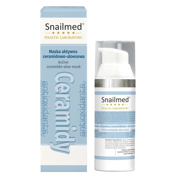 Питательная и нормализующая маска для зрелой кожи с керамидами и алоэ, 30 мл Snailmed Health laboratory
Питательная и нормализующая маска для зрелой кожи с керамидами и алоэ, 30 мл Snailmed Health laboratory