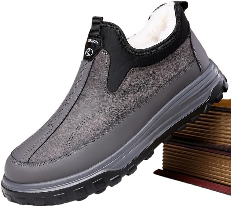Мужские теплые зимние ботинки ZDLJYL с меховой подкладкой, водонепроницаемые, противоскользящие, легкие ботильоны для повседневной носки и походов на открытом воздухе, серый
Мужские теплые зимние ботинки ZDLJYL с меховой подкладкой, водонепроницаемые, противоскользящие, легкие ботильоны для повседневной носки и походов на открытом воздухе, серый