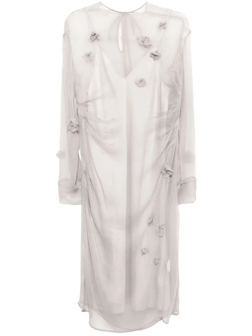 Шелковое платье с закругленным воротником JNBY, серый
Шелковое платье с закругленным воротником JNBY, серый