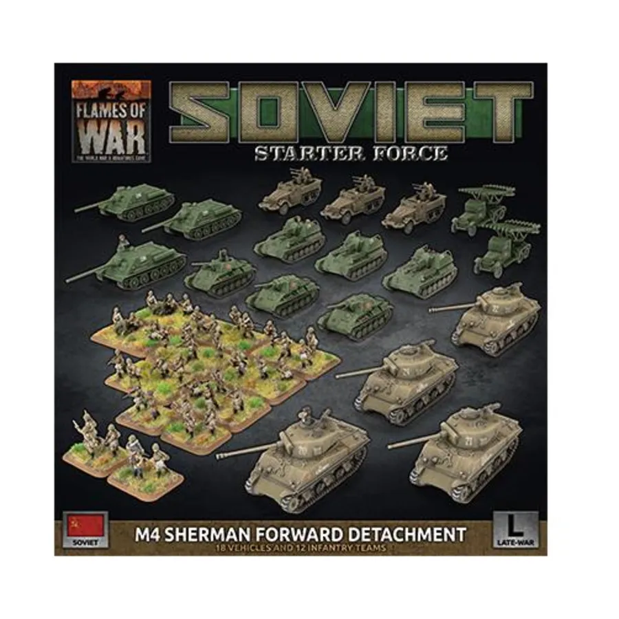 Советский передовой отряд М4 Шерман, Flames of War - WWII - Soviet - Box Sets & Miscellaneous
Советский передовой отряд М4 Шерман, Flames of War - WWII - Soviet - Box Sets & Miscellaneous