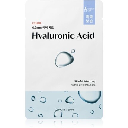 Therapy Air Mask Hyaluronic Acid - Интенсивно увлажняющая маска для лица 20 мл Etude
Therapy Air Mask Hyaluronic Acid - Интенсивно увлажняющая маска для лица 20 мл Etude