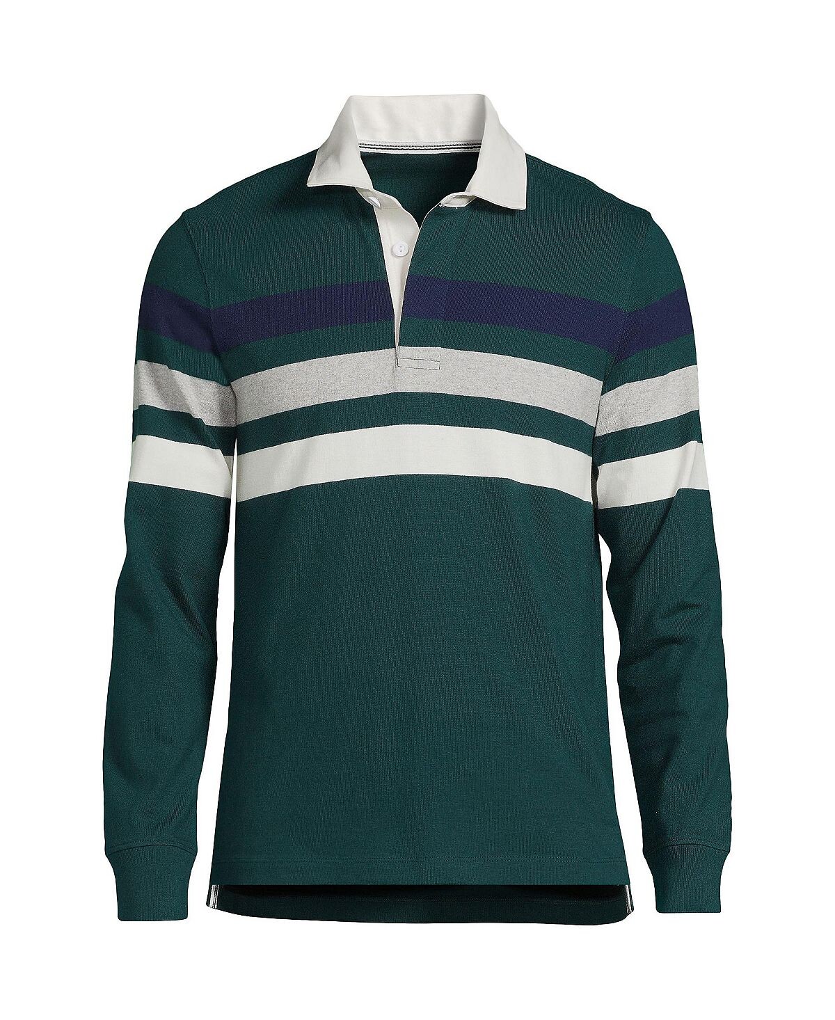 Мужская рубашка для регби с длинным рукавом в полоску Lands' End
Мужская рубашка для регби с длинным рукавом в полоску Lands' End