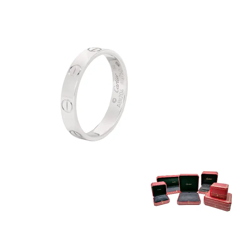 Мини-кольцо Love из белого золота 18 карат Cartier, белое золото
Мини-кольцо Love из белого золота 18 карат Cartier, белое золото