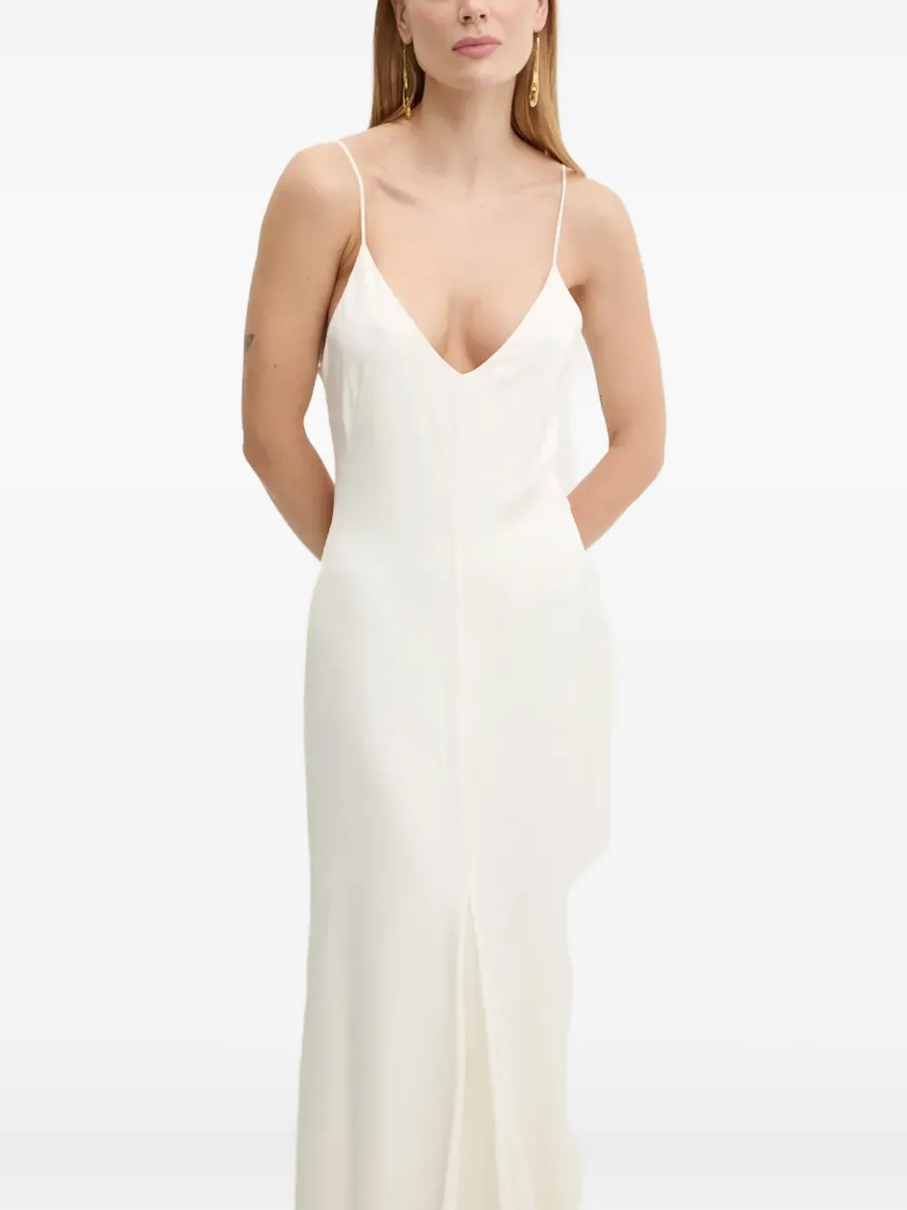 Платье с бретелями и V-образным вырезом Ivy Oak, белый
Платье с бретелями и V-образным вырезом Ivy Oak, белый