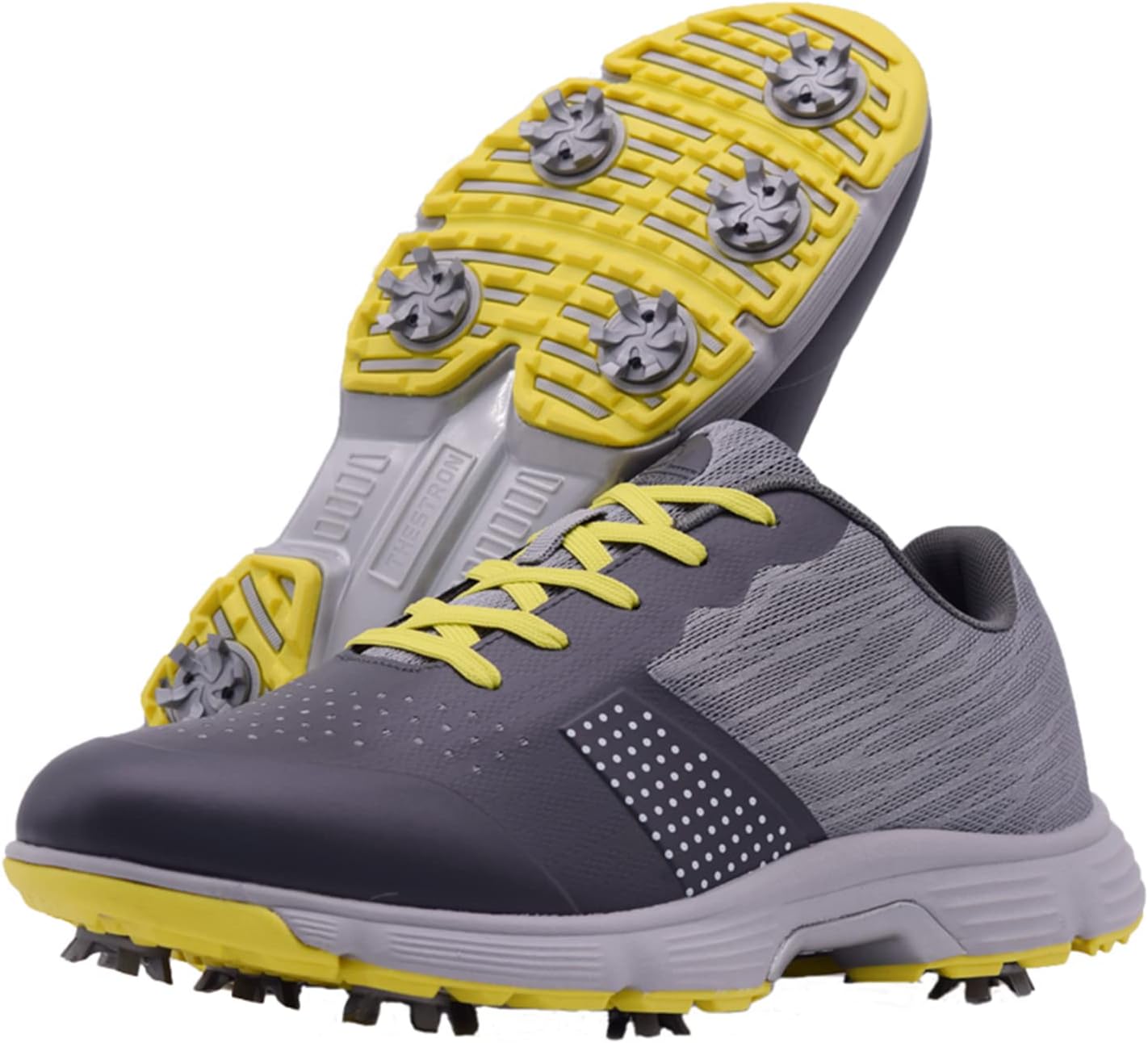 Водонепроницаемые профессиональные гольф-кроссовки для мужчин с шипами, мужская обувь для гольфа на открытом воздухе, противоскользящая обувь для прогулок Zakey, серый
Водонепроницаемые профессиональные гольф-кроссовки для мужчин с шипами, мужская обувь для гольфа на открытом воздухе, противоскользящая обувь для прогулок Zakey, серый