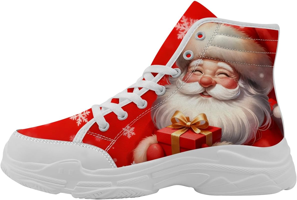 Рождественские высокие кеды для женщин, тканевые кроссовки на платформе со шнуровкой, подарки для нее и для него Generic, красный
Рождественские высокие кеды для женщин, тканевые кроссовки на платформе со шнуровкой, подарки для нее и для него Generic, красный