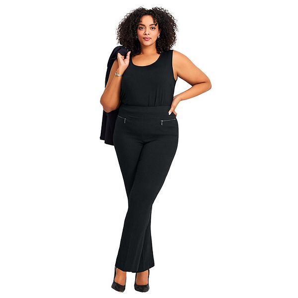 Женские брюки plus size super stretch zip Avenue, Black
Женские брюки plus size super stretch zip Avenue, Black