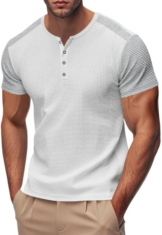 Мужская оверсайз вафленая хенли с цветными блоками slim fit Kenhansion
Мужская оверсайз вафленая хенли с цветными блоками slim fit Kenhansion