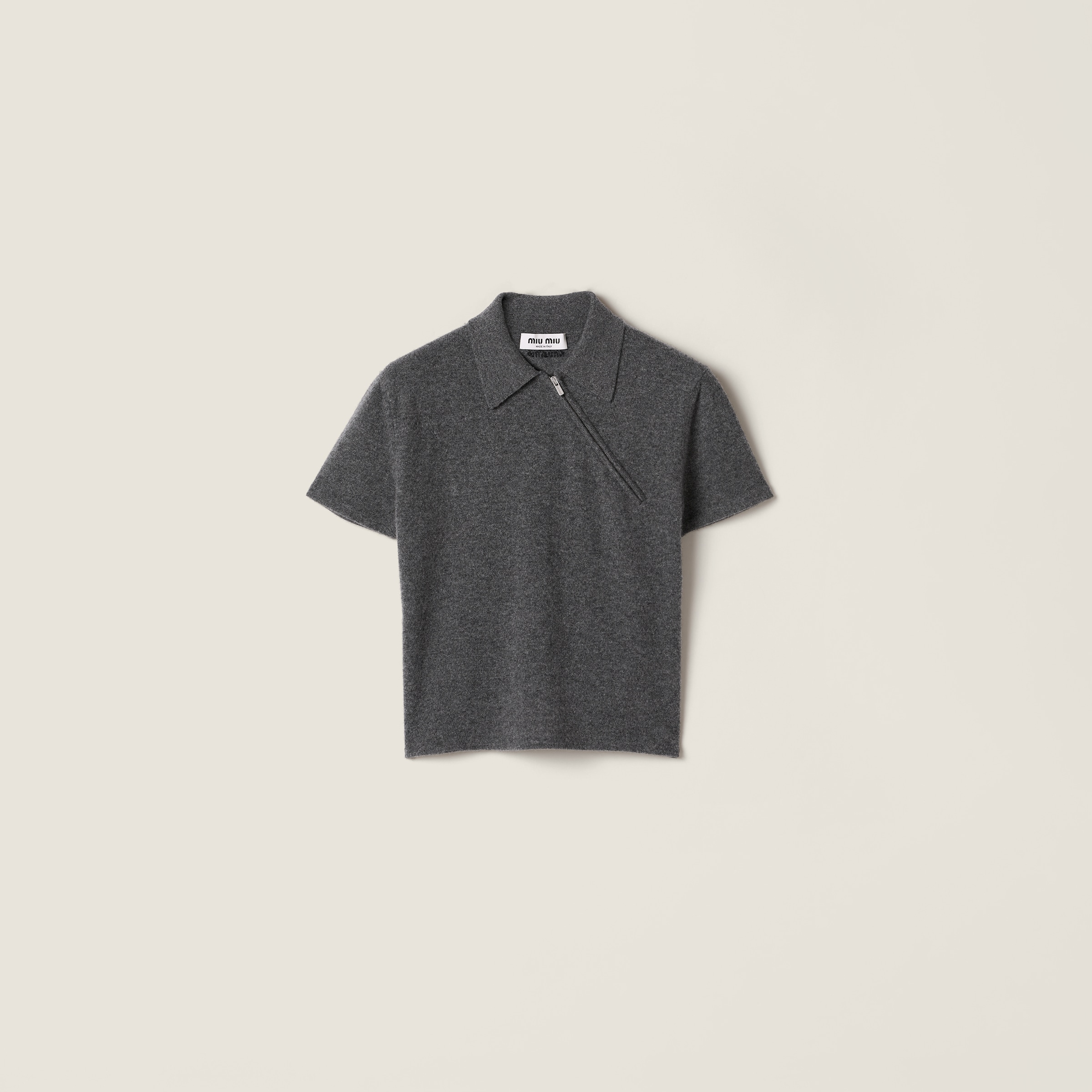 Кашемировое поло MIU MIU, сланцево-серый
Кашемировое поло MIU MIU, сланцево-серый
