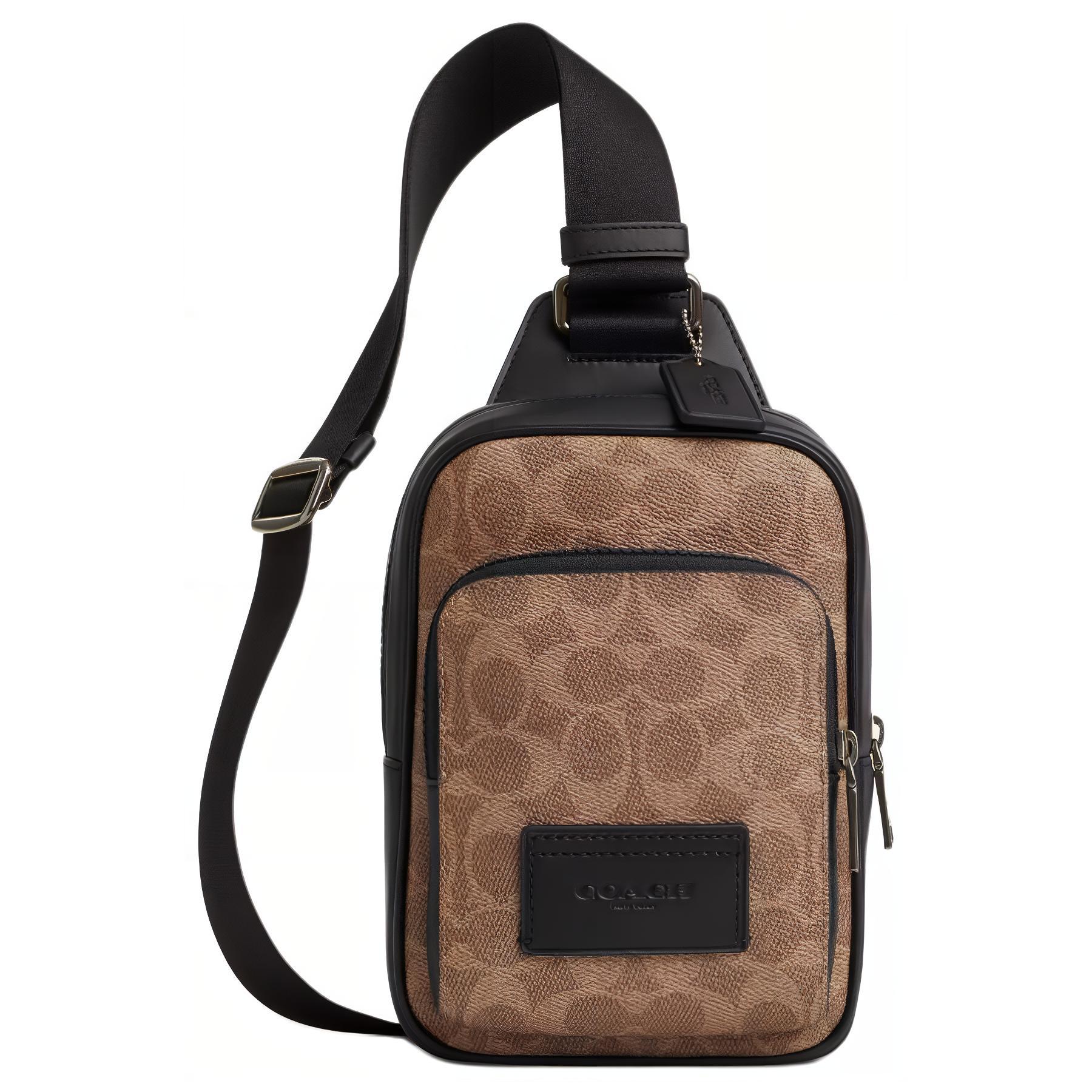 Сумка-слинг из гладкой телячьей кожи с покрытием из ткани, мини-сумка через плечо, кроссбоди для мужских, цвет таун COACH, basic set (bag+dust bag)
Сумка-слинг из гладкой телячьей кожи с покрытием из ткани, мини-сумка через плечо, кроссбоди для мужских, цвет таун COACH, basic set (bag+dust bag)