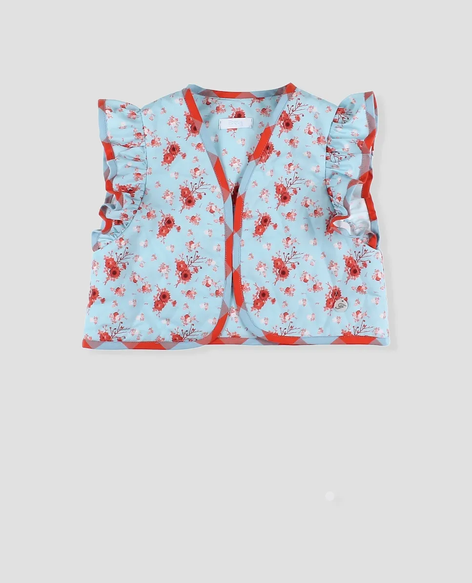 Детский стеганый цветочный жилет Foque, светло-голубой
Детский стеганый цветочный жилет Foque, светло-голубой