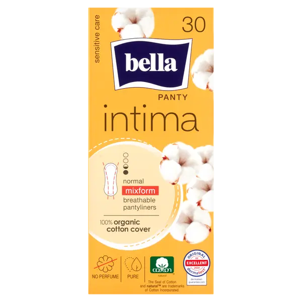 Гигиенические прокладки, 30 шт./1 упаковка. Bella Intima panty normal
Гигиенические прокладки, 30 шт./1 упаковка. Bella Intima panty normal