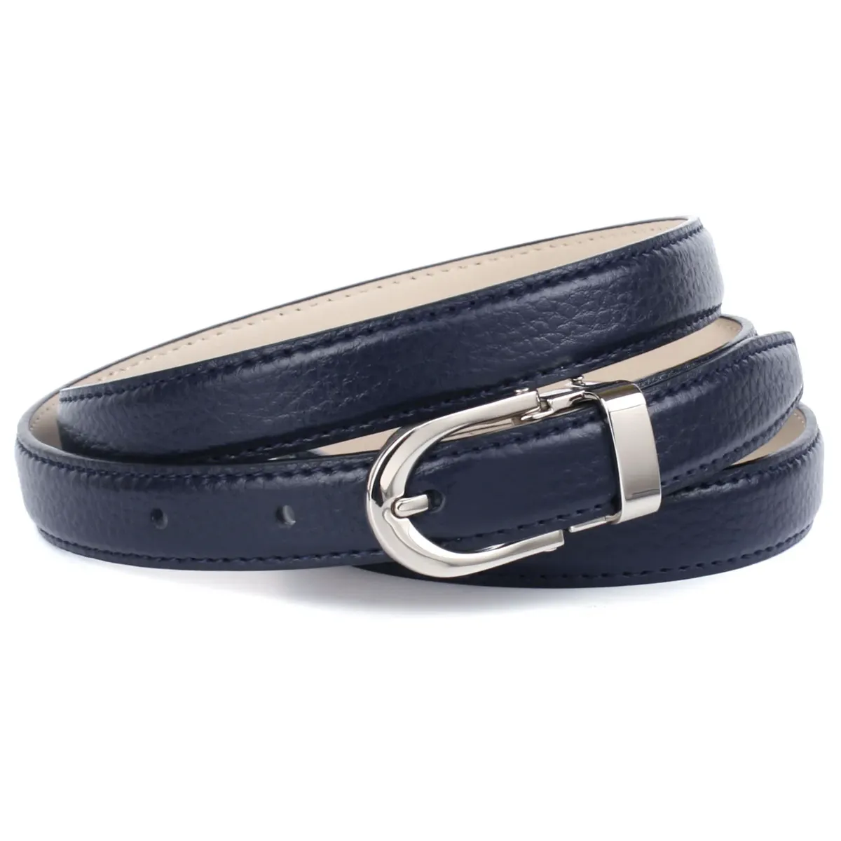 Ремень Anthoni Crown кожаный, узкий, с небольшой застежкой, изогнутый, зернистый, синий
Ремень Anthoni Crown кожаный, узкий, с небольшой застежкой, изогнутый, зернистый, синий