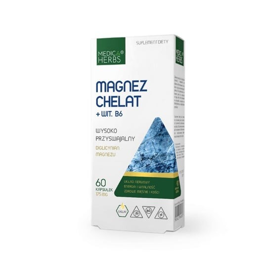 Medica Herbs Хелат магния + витамин B6 - 60 капсул
Medica Herbs Хелат магния + витамин B6 - 60 капсул