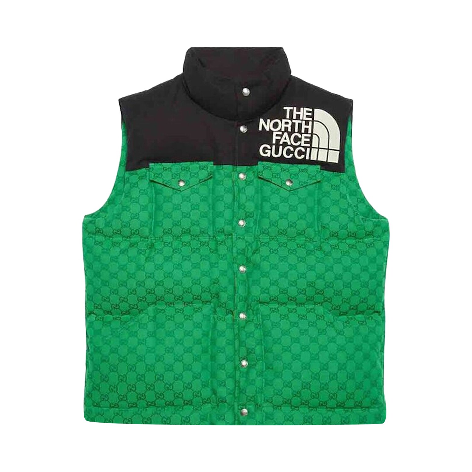 Утепленный жилет Gucci x The North Face, цвет Зеленый/черный
Утепленный жилет Gucci x The North Face, цвет Зеленый/черный