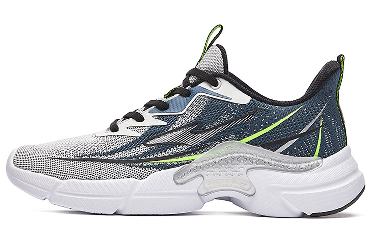 Мужские кроссовки Lifestyle с низким верхом, серый/синий Erke 
Мужские кроссовки Lifestyle с низким верхом, серый/синий Erke