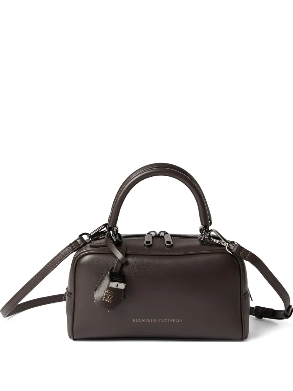 Сумка Boston Explorer с верхней ручкой Brunello Cucinelli, коричневый
Сумка Boston Explorer с верхней ручкой Brunello Cucinelli, коричневый