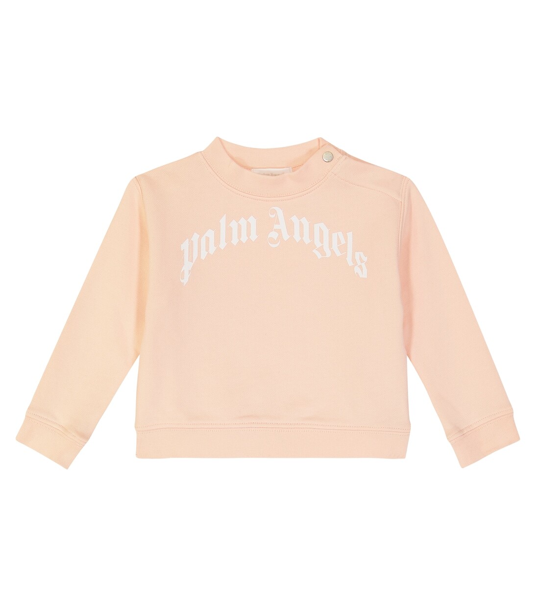 Толстовка из хлопкового джерси с логотипом baby Palm Angels Kids, розовый 
Толстовка из хлопкового джерси с логотипом baby Palm Angels Kids, розовый