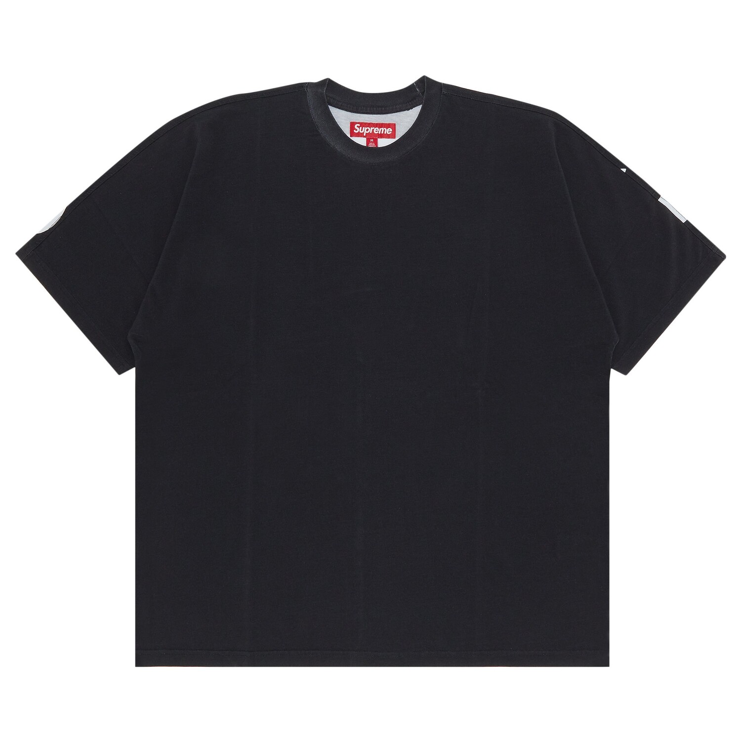Топ с короткими рукавами и разрезом Supreme, черный
Топ с короткими рукавами и разрезом Supreme, черный