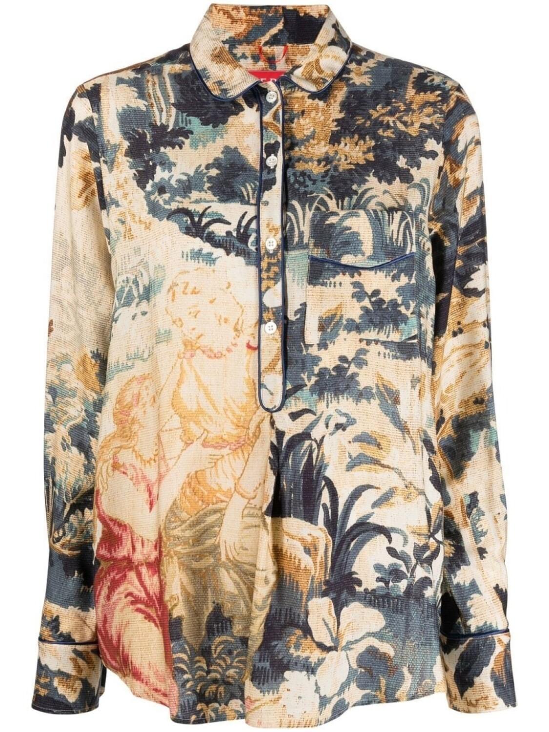 F.R.S For Restless Sleepers жаккардовая рубашка, синий
F.R.S For Restless Sleepers жаккардовая рубашка, синий