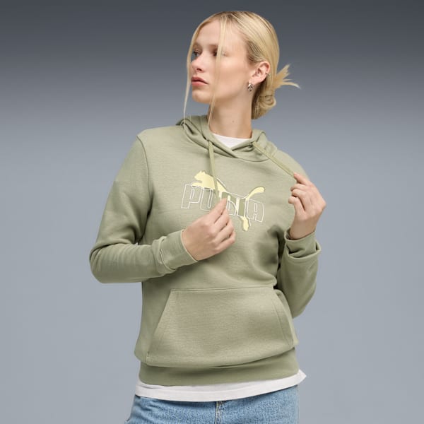 Женская толстовка с капюшоном Puma Essentials Logo Lab, зеленый
Женская толстовка с капюшоном Puma Essentials Logo Lab, зеленый