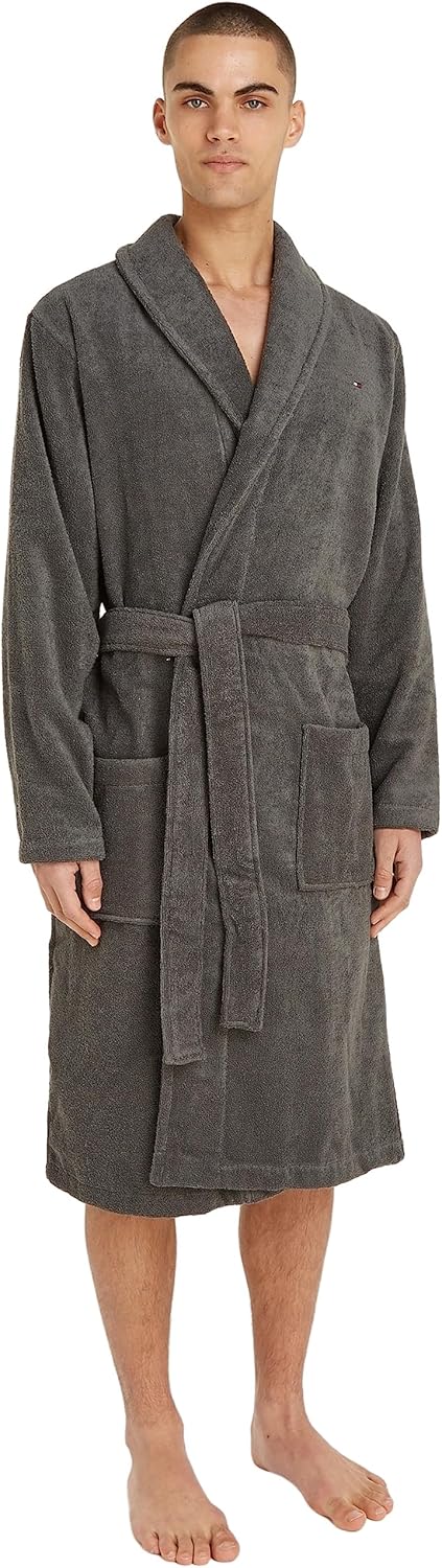 Мужской халат Tommy Hilfiger Icon, синий, Grey
Мужской халат Tommy Hilfiger Icon, синий, Grey