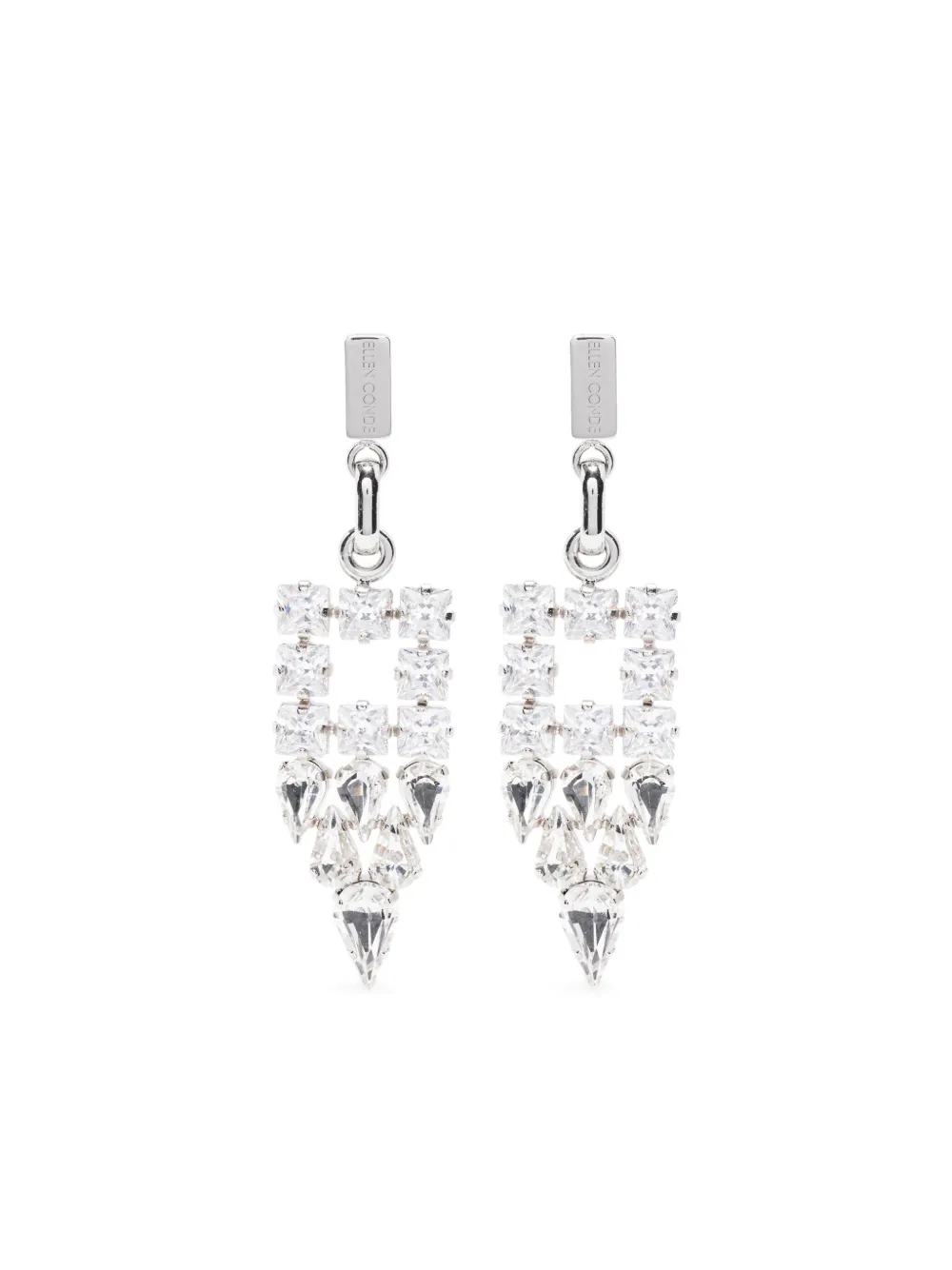 Серьги, украшенные кристаллами Ellen Conde, серебяный
Серьги, украшенные кристаллами Ellen Conde, серебяный