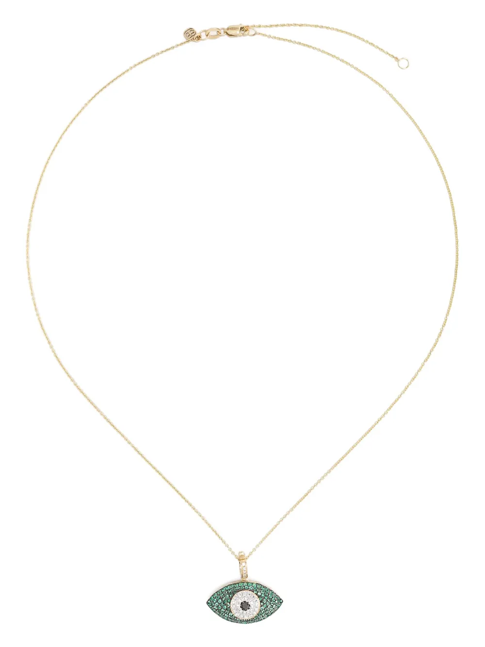 Колье Puffy Evil Eye из желтого золота с бриллиантами и изумрудом Sydney Evan, золотой
Колье Puffy Evil Eye из желтого золота с бриллиантами и изумрудом Sydney Evan, золотой