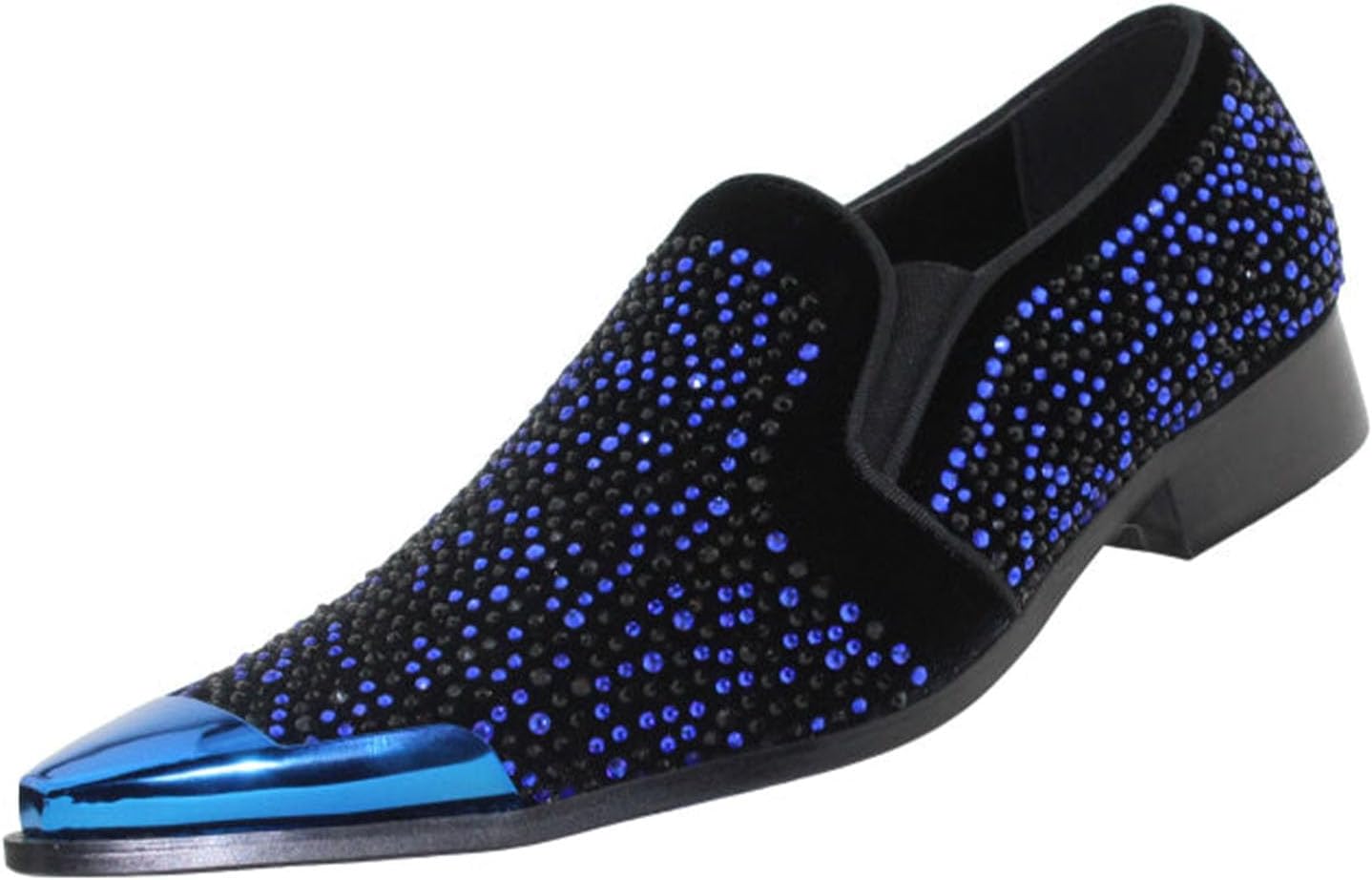 Мужские классические лоферы Bolano x Amali с кристаллами, без шнурков, модель для смокинга, с заостренным носком и металлическим наконечником, размер больше, синий/черный
Мужские классические лоферы Bolano x Amali с кристаллами, без шнурков, модель для смокинга, с заостренным носком и металлическим наконечником, размер больше, синий/черный