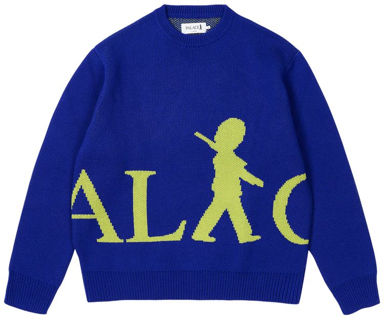 Palace Вязаный свитер дворцовой гвардии «Королевский синий»
Palace Вязаный свитер дворцовой гвардии «Королевский синий»