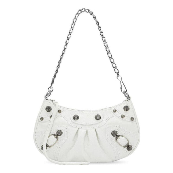 Сумка le cagolele cagole mini bag with chain 'white' Balenciaga, белый
Сумка le cagolele cagole mini bag with chain 'white' Balenciaga, белый