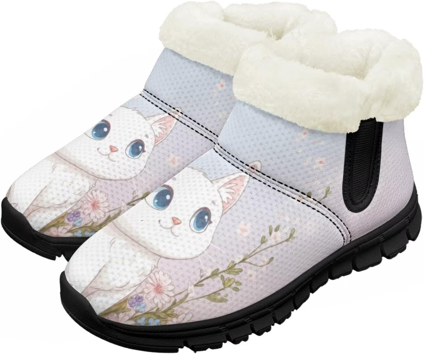 Большие и маленькие детские зимние сапоги с меховой подкладкой для девочек, пушистые сапоги, нескользящие уютные зимние ботинки для улицы Pointodoor, White Cat Floral
Большие и маленькие детские зимние сапоги с меховой подкладкой для девочек, пушистые сапоги, нескользящие уютные зимние ботинки для улицы Pointodoor, White Cat Floral