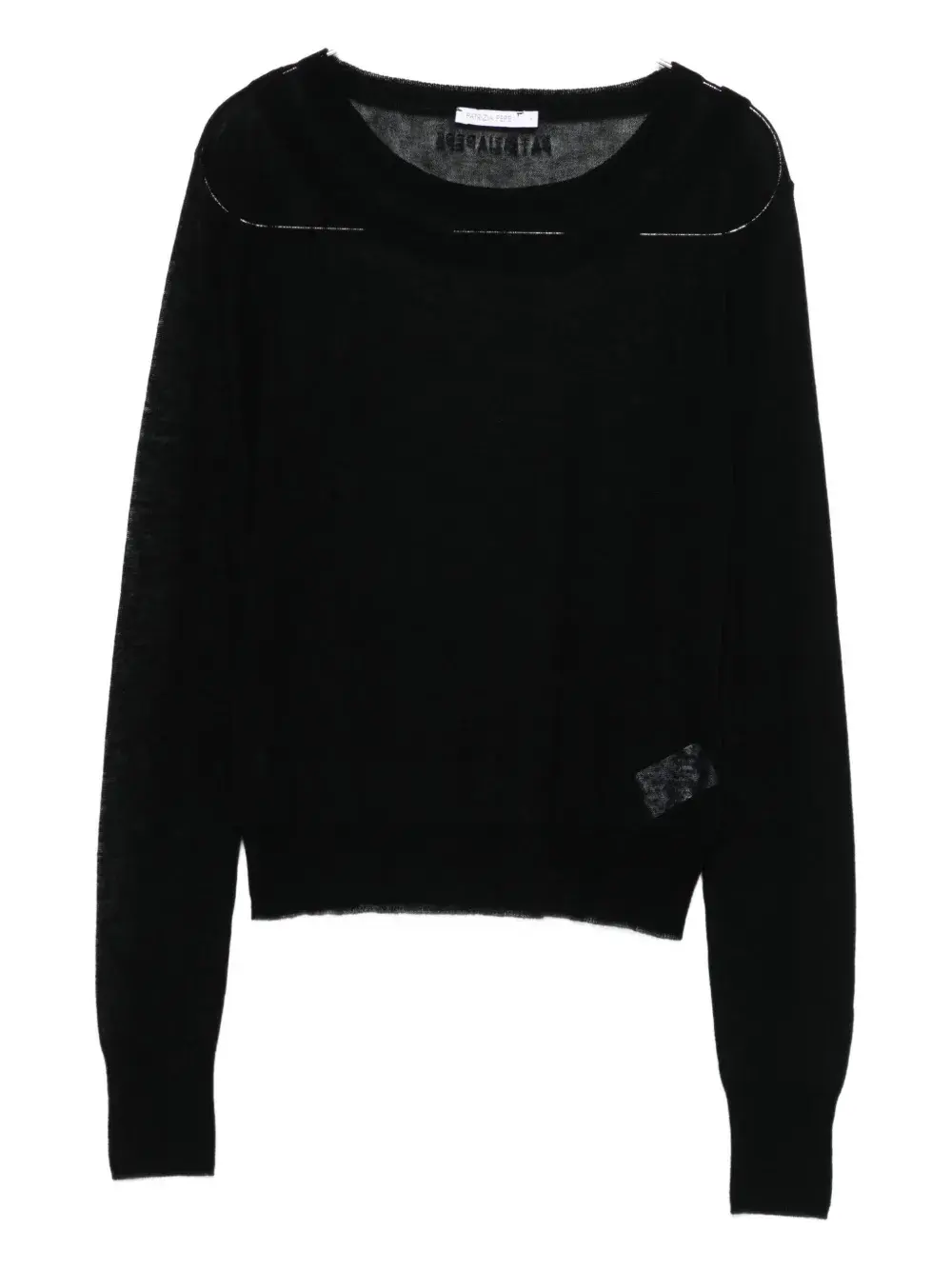 Шерстяной свитер с вырезом-лодочкой Patrizia Pepe, черный
Шерстяной свитер с вырезом-лодочкой Patrizia Pepe, черный