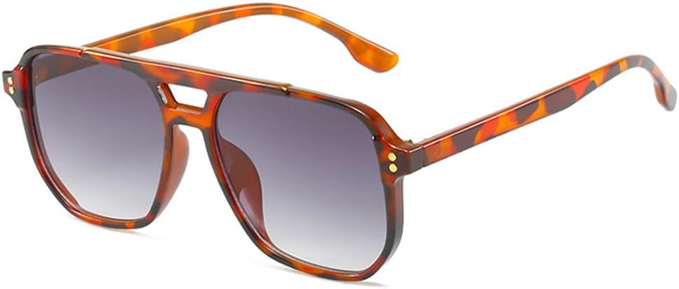 Модные солнцезащитные очки с двойной перемычкой для женщин, ретро-стиль, с заклепками, защита от УФ-излучения UV400, градиентные солнцезащитные очки для мужчин TKKTLLT, Leopard Gray
Модные солнцезащитные очки с двойной перемычкой для женщин, ретро-стиль, с заклепками, защита от УФ-излучения UV400, градиентные солнцезащитные очки для мужчин TKKTLLT, Leopard Gray