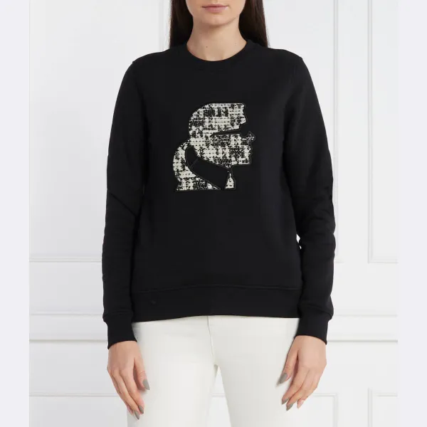 Толстовка стандартного кроя из букле karl Karl Lagerfeld, черный
Толстовка стандартного кроя из букле karl Karl Lagerfeld, черный