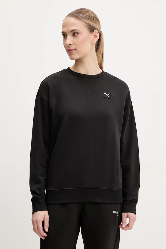 Хлопковая толстовка Puma, черный
Хлопковая толстовка Puma, черный