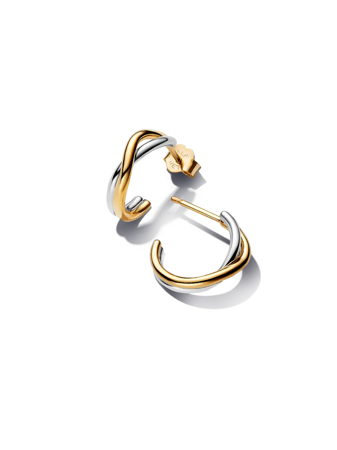 Двухцветные открытые серьги-кольца органической формы Pandora, стерлинговое серебро, покрытие 14-каратным золотом
Двухцветные открытые серьги-кольца органической формы Pandora, стерлинговое серебро, покрытие 14-каратным золотом