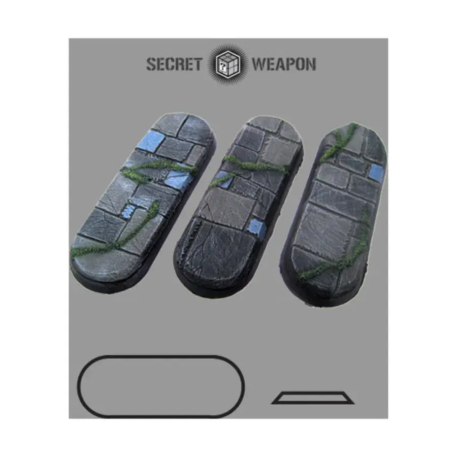 Велосипедные/кавалерийские скошенные основания 25x70 мм — плитняк, Miniature Bases - Flagstone
Велосипедные/кавалерийские скошенные основания 25x70 мм — плитняк, Miniature Bases - Flagstone